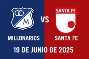 millonarios vs santa fe 19 junio