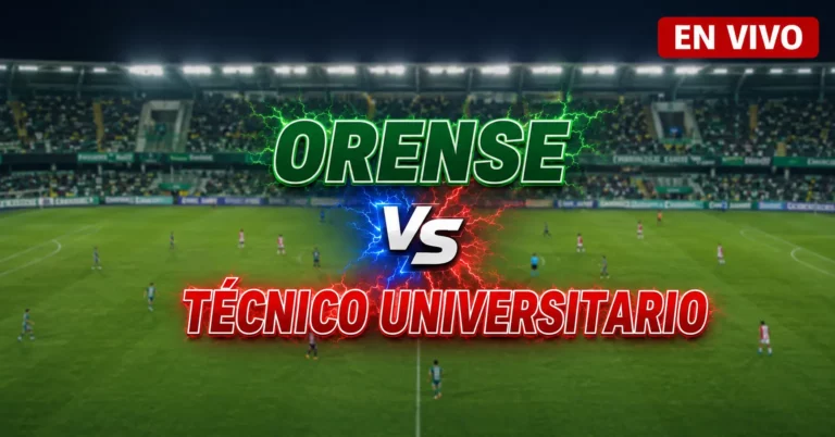 Orense vs Técnico Universitario 6 julio 2026