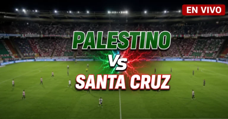Palestino vs Santa Cruz 11 julio 2026