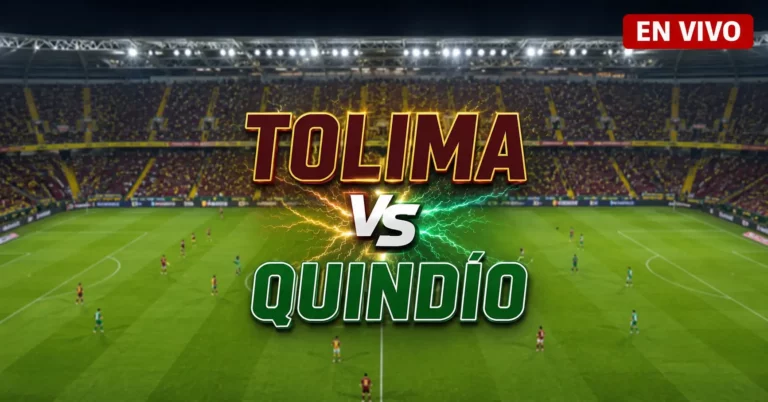 Tolima vs Quindío 21 julio 2026